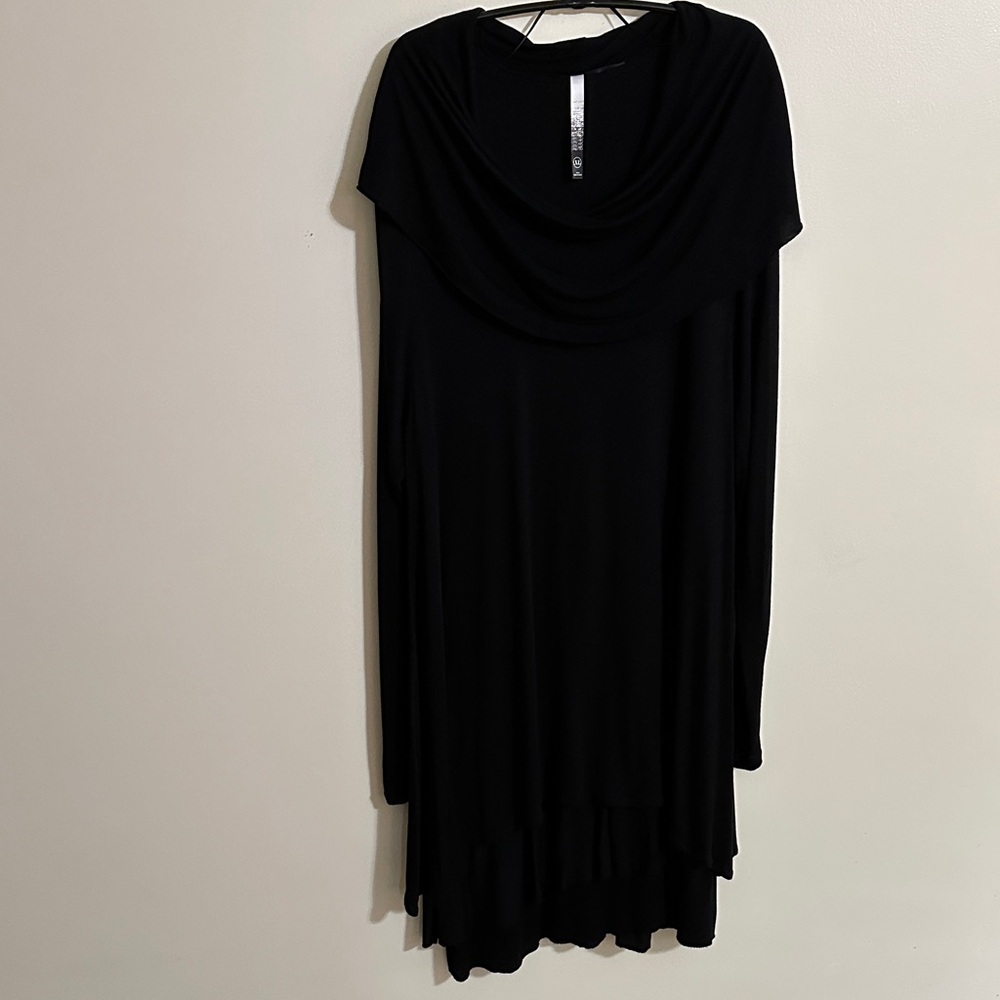 Kensie Elegant Black Long Sleeve Dress